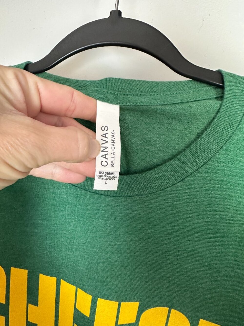 CHEESE TSHIRT. GREEN BAY PACKERS. BELLA BRAND - Picture 2 of 4